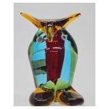 Awesome Vintage Murano Art Glass Owl