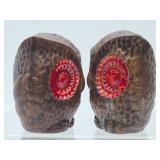 Large Mid Century Ceramic Owl Salt & Pepper Shakers