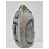 Very Cool Signed Vintage Nikos Dazelidis Ceramic Face Sculpture Vase