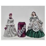 2 Very Nice Mid Century Florence Ceramics Lady Figurines