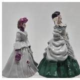 2 Very Nice Mid Century Florence Ceramics Lady Figurines