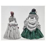 2 Very Nice Mid Century Florence Ceramics Lady Figurines