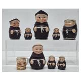 Collection of Vintage Goebel etc Ceramic Friar Items