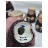 Collection of Vintage Goebel etc Ceramic Friar Items