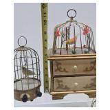 Collection of Vintage "Singing" Musical Bird Cages