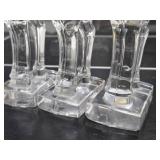 Nice Group of Vintage Mid Century Crystal/Glass Horsehead & Horses