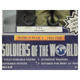 Lot of 4 12" Soldiers of the World Action Figures in Boxes