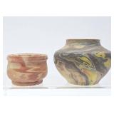 2 Vintage Mid Century NEMADJI Art Pottery Vases