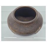 Very Nice Signed Vintage Art Pottery Vase w/Flower