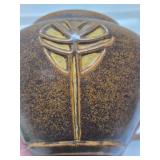 Very Nice Signed Vintage Art Pottery Vase w/Flower