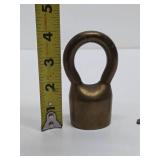 Large Vintage Solid Brass Lock w/Key - Rancho Los Andes