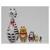 Large Lot of Handpainted Russian Matryoshka & other Nesting Dolls