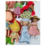 Large Collection of Assorted Vintage Dolls - Including many Strawberry Shortcake Dolls