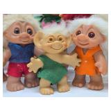 Large Collection of Vintage Troll Dolls