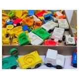 HUGE Lot of Vintage Fisher Price Little People Accessories Buildings Cars Playground etc