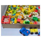 HUGE Lot of Vintage Fisher Price Little People Accessories Buildings Cars Playground etc