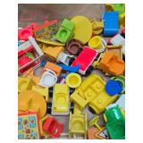 HUGE Lot of Vintage Fisher Price Little People Accessories Buildings Cars Playground etc