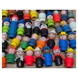 HUGE Lot of Vintage Fisher Price Little People Figures