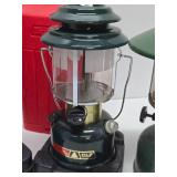 Lot of 4 Nice Condition COLEMAN Lanterns - 3 w/Travel Cases