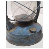 2 Vintage DIETZ Air Pilot Blue Lanterns