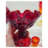 Nice Estate Lot of Colorful Vintage & Mid Century Glassware #1