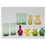 Nice Estate Lot of Colorful Vintage & Mid Century Glassware #2