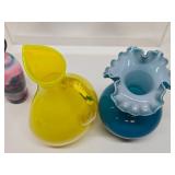 Nice Estate Lot of Colorful Vintage & Mid Century Glassware #7