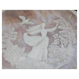 3 Vintage Framed INCOLAY Stone Plates