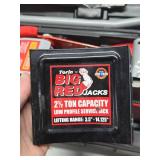 Nice Condition BIG RED Low Profile Service Jack w/Case