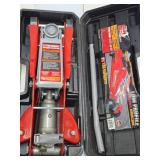 Nice Condition BIG RED Low Profile Service Jack w/Case