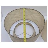 2 Larger Size Mid Century Fiberglass Lamp Shades
