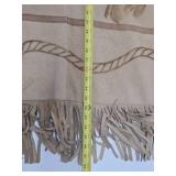 Excellent Vintage Handmade Mexican Leather Horse Coat / Poncho