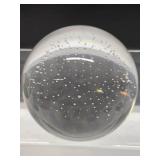 3 Art Glass Paperweights - Including Earth