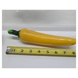 Solid Brass Centerpiece Bowl Full of Art Glass Fruit