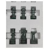 Like-New Marble Chess Set w/Box - 16" Board