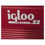 2 Very Nice Condition Matching COLEMAN Coolers - Red