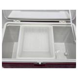 2 Very Nice Condition Matching COLEMAN Coolers - Red