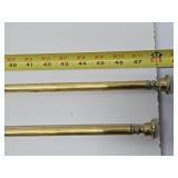 Pair of LARGE Vintage Hammered Copper & Brass Hunting Horns