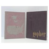 Vintage 1946 & 1947 University of Minnesota Gopher yearbooks