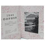 Vintage 1946 & 1947 University of Minnesota Gopher yearbooks