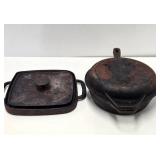 2 Pieces of Cast Iron Cookware w/Lids