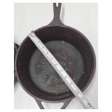 2 Pieces of Cast Iron Cookware w/Lids