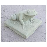 Heavy Concrete or Cement Frog Statue