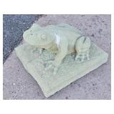 Heavy Concrete or Cement Frog Statue