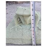 Heavy Concrete or Cement Frog Statue