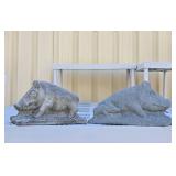 Heavy Concrete or Cement Hog Statues