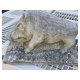 Heavy Concrete or Cement Hog Statues