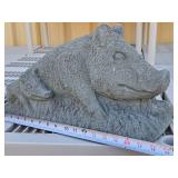 Heavy Concrete or Cement Hog Statues