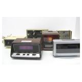 Very Cool Lot of 6 Retro Vintage Alarm Clocks