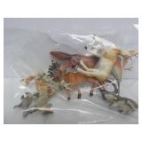 Large Group of Vintage Toy Soldiers Animals etc